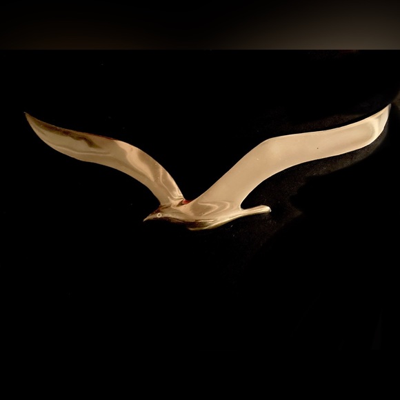 Vintage Mid Century Brass Birds Trio Wall Mount Sculpture - 1970’s Vibes - Picture 6 of 9